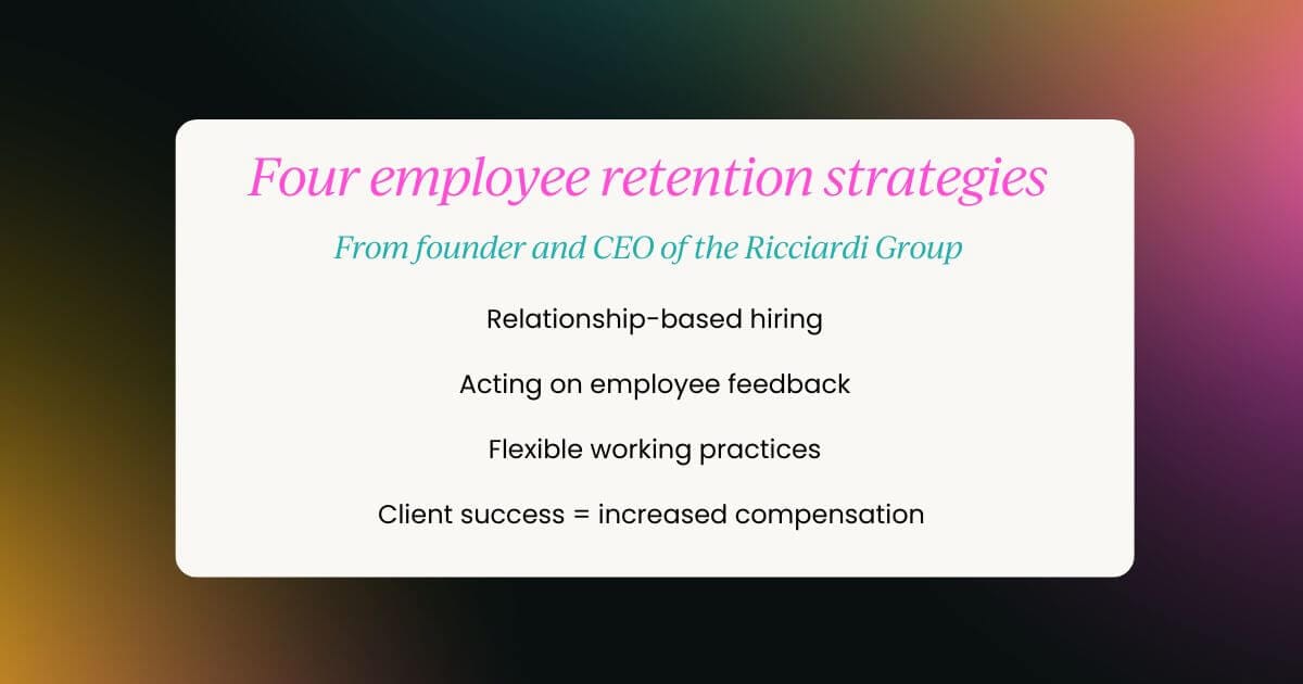 the four retention strategies to nurture employees and marketing talent. 