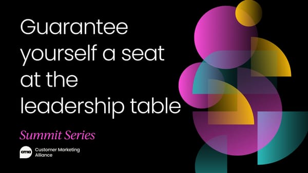 How to get customer marketing a seat at the leadership table | Video