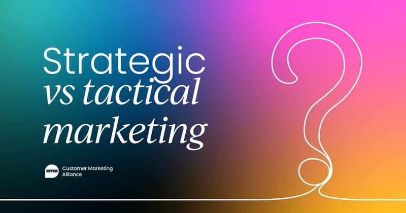 Key differences between strategic and tactical marketing